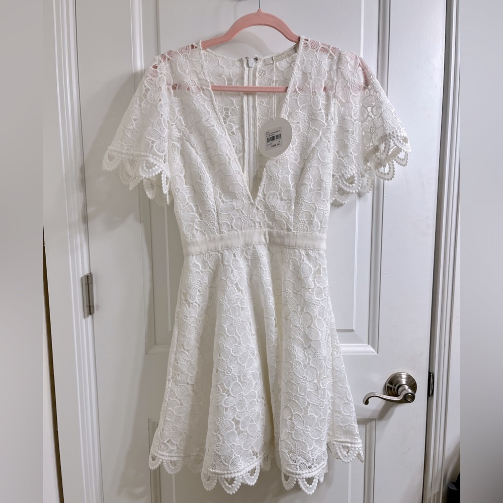 Talulah white lace dress NWT